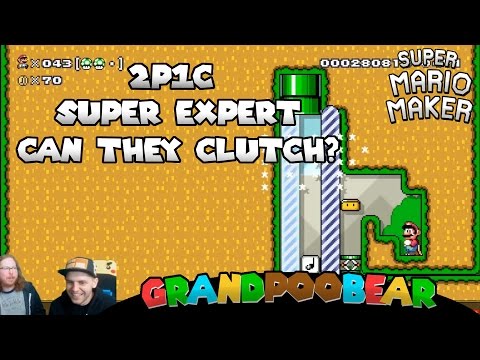 2 Players 1 Controller Super Expert Madness! Mario Maker