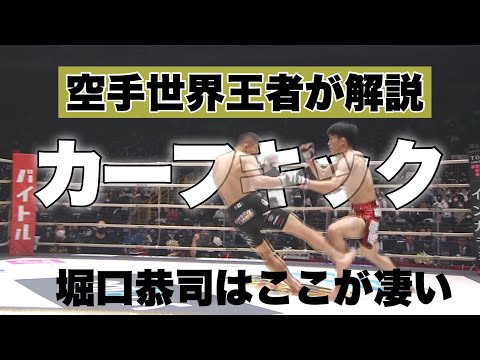 空手世界王者が見た‼︎【堀口恭司のカーフキック】はこれが凄い