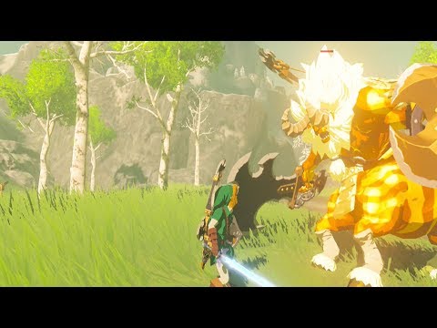 Hero of Time DESTROYS Gold Lynel - Zelda Breath of the Wild