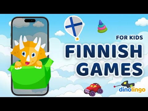 Finnish learning app for children. Online Finnish games for kids by Dinolingo