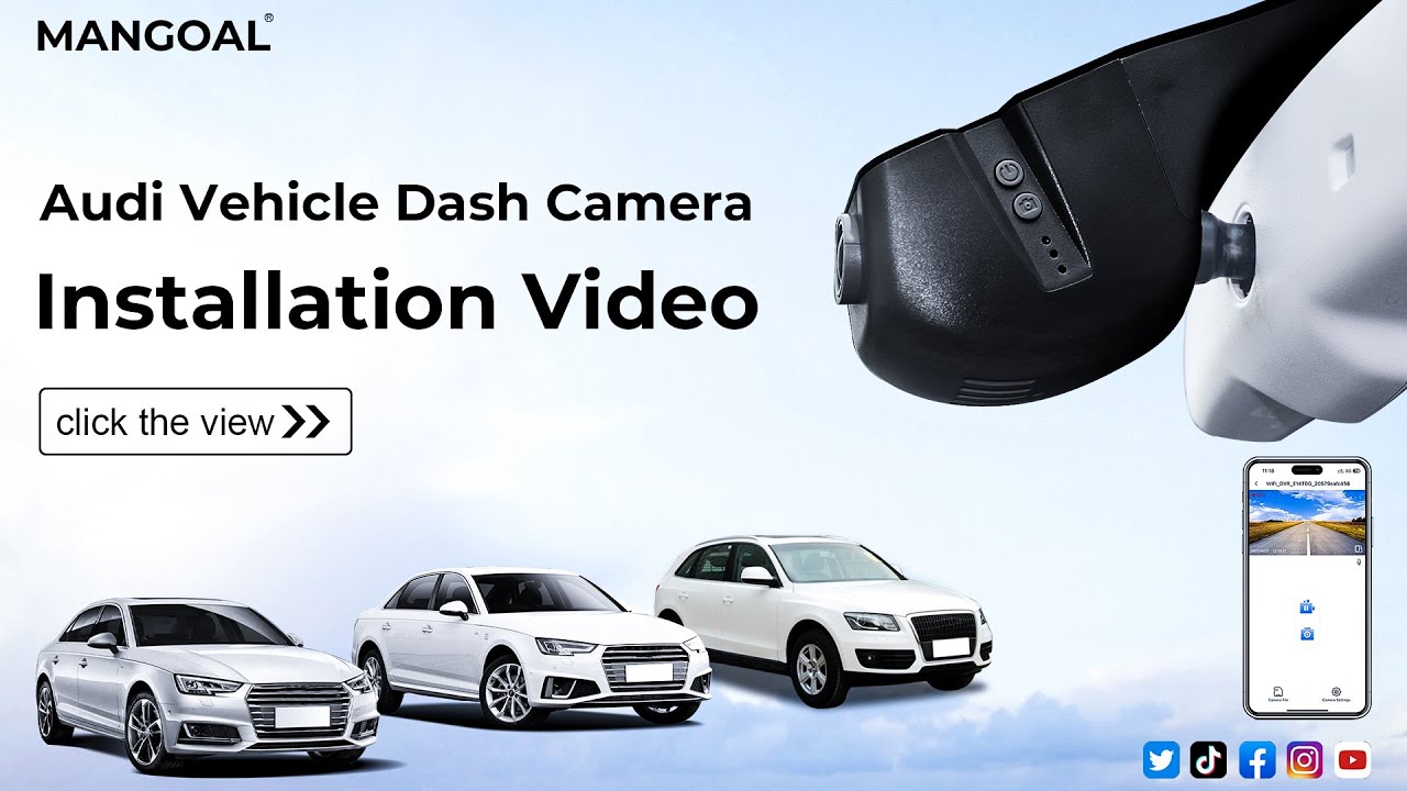 Audi Dash Cam Installation Video 007 Model B (Black)