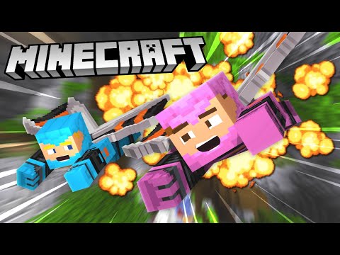 DUNO AND OLOF FLY ELYTRA IN MINECRAFT VR