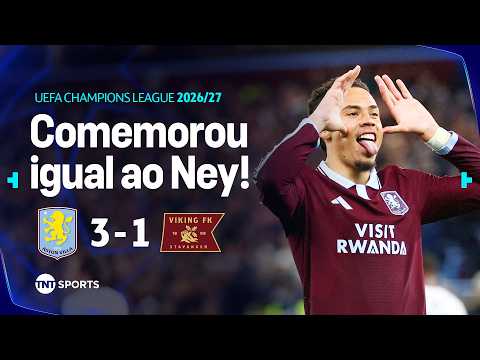BRASILEIRO ENTRA BEM, HOMENAGEIA NEYMAR E ASTON VILLA SEGUE 100%! ASTON VILLA 3X1 VIKING