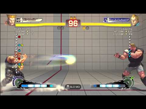 Blue Emblem (Guile) vs pikagoma (Abel)