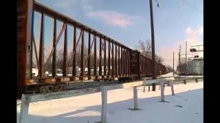 preview picture of video 'CN 2110 Leads M384 @ Carleton, MI - 2/23/2013'