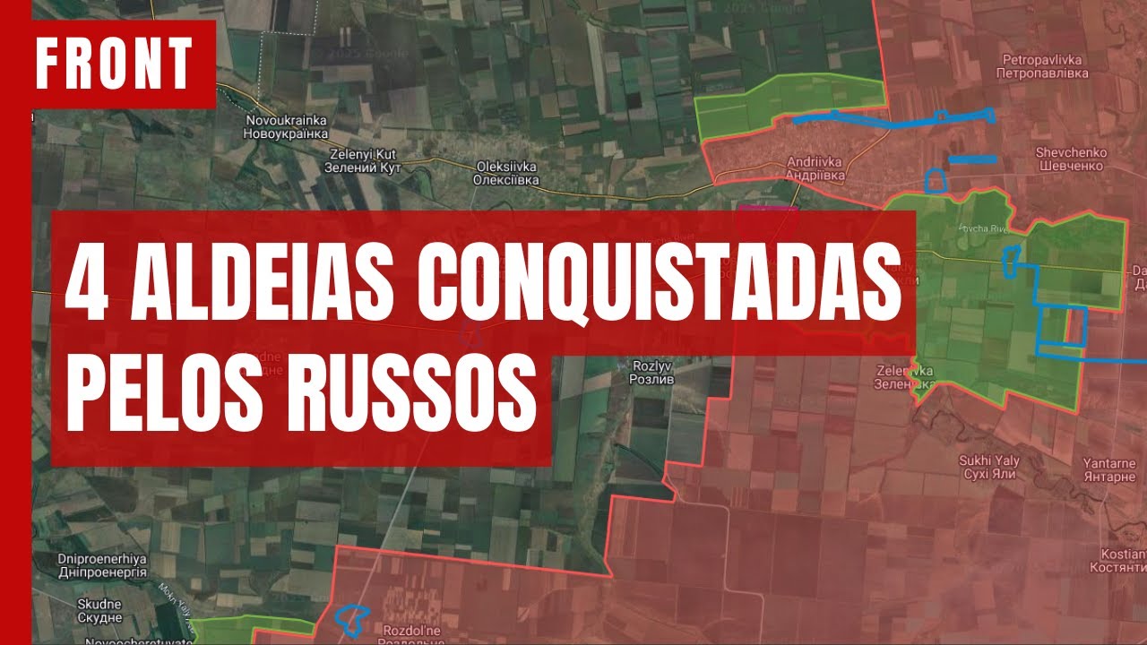 RUSSOS AVANÇAM MAIS E CONQUISTAM 4 ALDEIAS. ANÁLISE DO FRONT