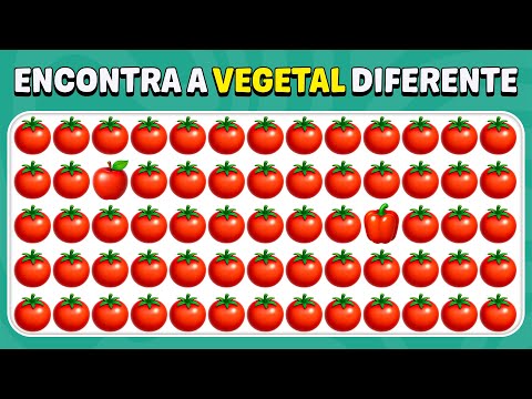 Encontre O Emoji Diferente - Vegetais 🥦🥕🌶️ | 30 Níveis Finais | Quiz de Emojis | Abelha De Teste