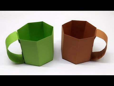 Easy origami paper cup – Paper 3D Cup – DIY Mini Paper Cup – Paper ...