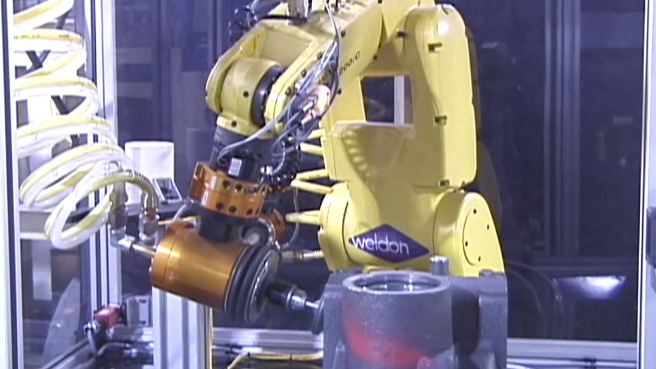 Cast Housing Robotic Deburring Cell