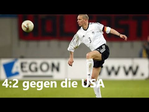 Teamchef Rudi Völler und der überraschend gute B-Elf Sieg gegen die USA (27.03.2002)