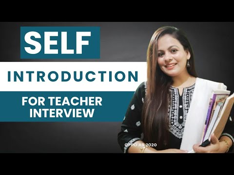 Perfect Self Introduction for Teacher Interview ✨ | Crack Any School Interview