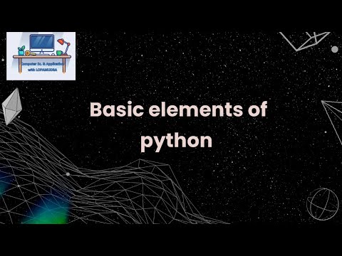 Basic Elements Of Python