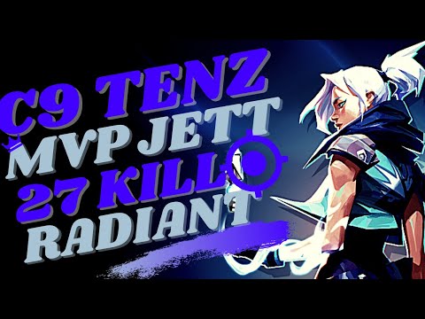 C9 TENZ PLAYS MVP JETT IN A CLOSE GAME WITH C9 MITCH AND VICE - VALORANT