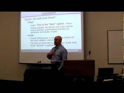 HouSecCon 2012 - Risk Assessment Validation: Going Beyond the Control Set (Chris Gray) Part 1
