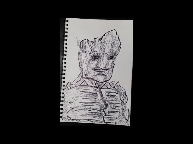 Vídeo relacionado con Marvel Guardians of the Galaxy Groot Line Art Retrait Sudadera