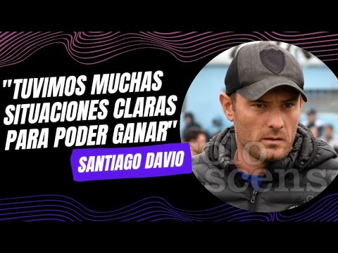 "Tuvimos muchas situaciones claras para poder ganar"