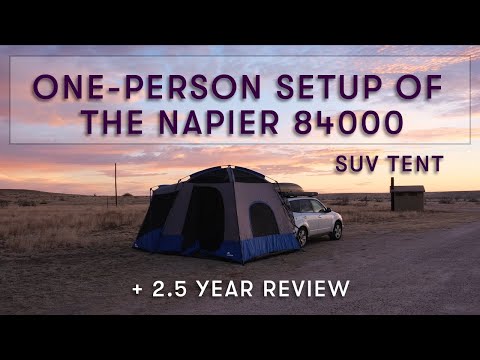 One Person Setup of the Napier 84000 SUV Tent with Screen Room + 2.5 Year Review of an Awesome Tent