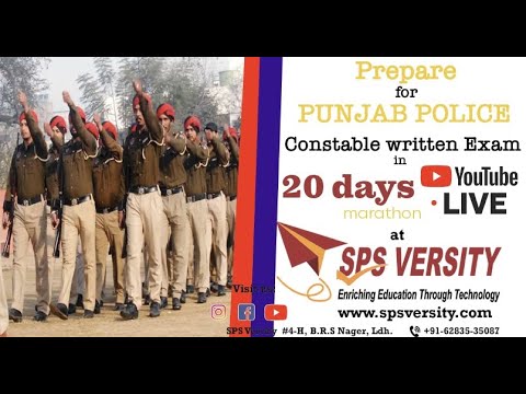 Punjab Police Recruitment -20 DAYS MARATHON-English-Language Skills-LIVE Class-Spelling correction