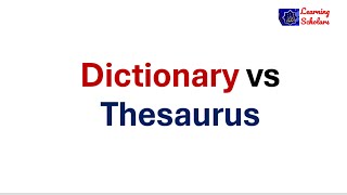 Dictionary vs Thesaurus / #dictionary #Thesaurus #guide words / Entry 