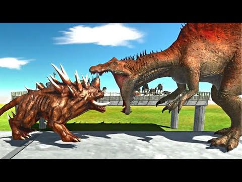 Spinosaurus VS Infernals 🦕  Animal Revolt Battle Simulator ARBS
