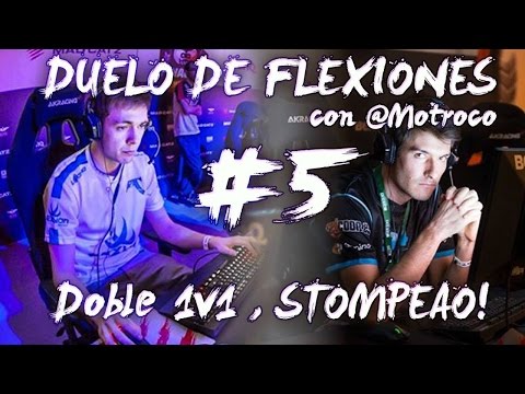 DUELO DE FLEXIONES con @Motroco #5 - Doble 1v1 , STOMPEAO!