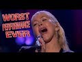 Christina Aguilera Worst Performance Ever I Will Always Love You