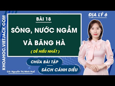 Địa Lí lớp 6 Cánh diều Bài 18: Sông. Nước ngầm và băng hà | Giải Địa Lí 6