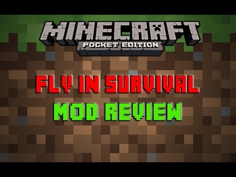 Minecraft Pocket Edition- Fly In Survival Mod Review {0.6.1}