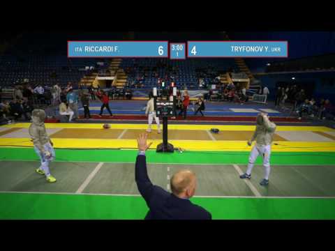 T32. TRYFONOV Yevgen (UKR) - RICCARDI Federico (ITA). Sabre men.