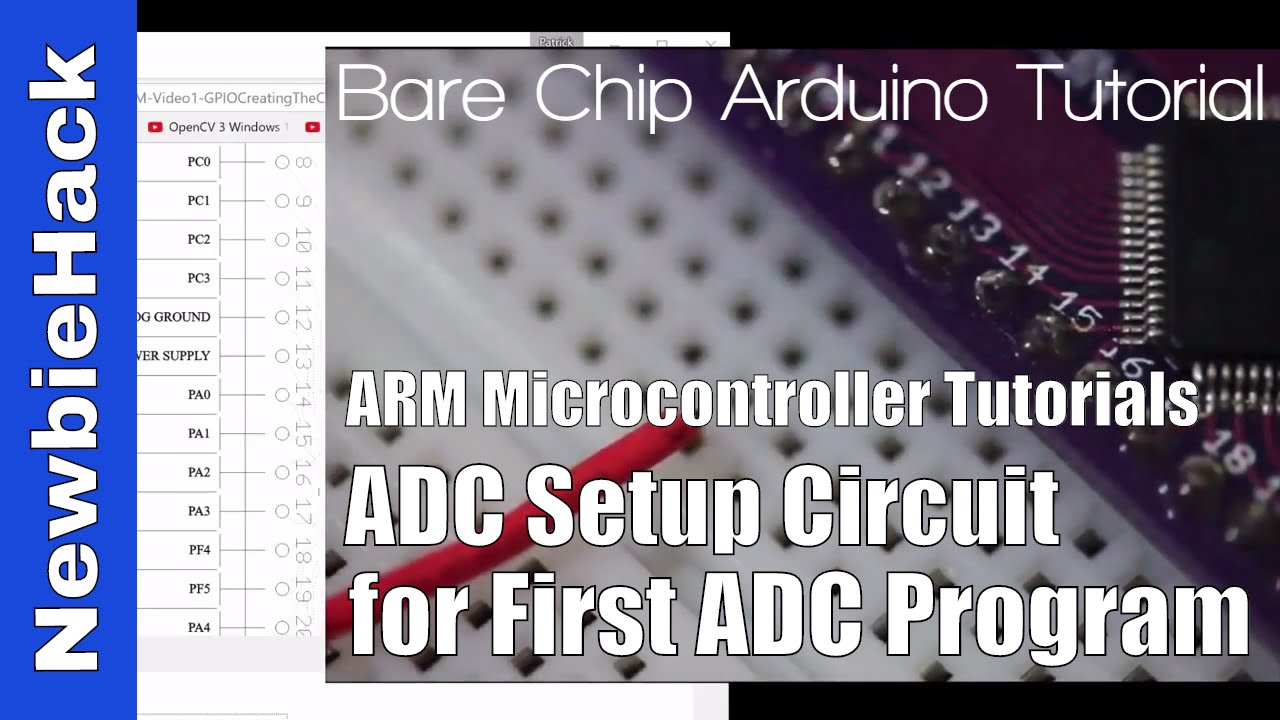 33. How to Setup ADC Circuit / Prep for 1st ADC Program - STM32 ARM Microcontroller - Part 1