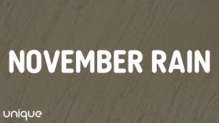 Download lagu Guns N' Roses - November Rain (Lyrics) mp3