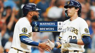 22 RUNS for the Brewers in a STATEMENT WIN! (Tied for largest shutout since 1888) 😤 | MLB Highlights