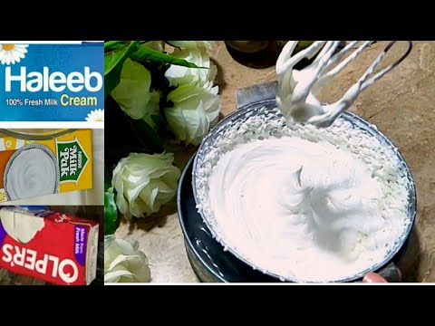A complete guide for whipping heavy cream | Heavy cream whipping method