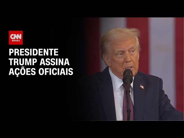 Presidente Trump assina ações oficiais | CNN 360º