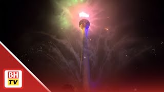 Download lagu Menara Kuala Lumpur dilimpahi cahaya bunga api sempena sambutan Ambang Tahun Baharu 2026 mp3