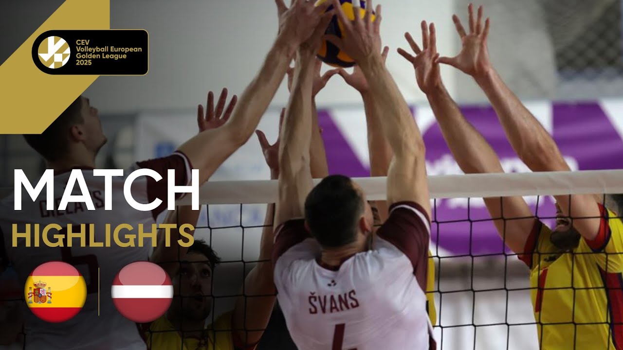 SPAIN vs. LATVIA I CEV European Golden League 2025 Men