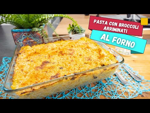 Pasta con broccoli arriminati alla palermitana al forno