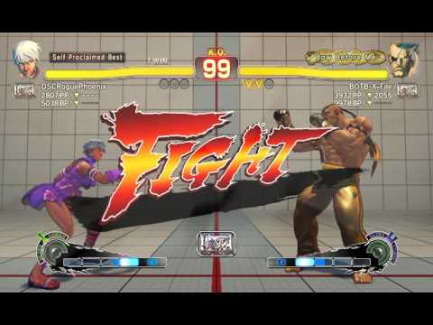 DSCRoguePhoenix (Elena) vs BOTB_X-File (Sagat) - USF4