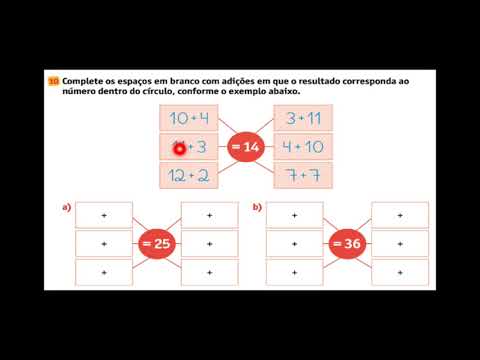 Matemática 2º ano -  Apostila 3. Adições exercício página10.