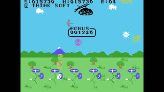 Bee & Flower (MSX video game) 6-round session 🐝🌼