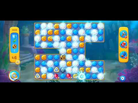 Fishdom Easy Level 11925 (with full seashell and double bomb  boosters) @choraelmin