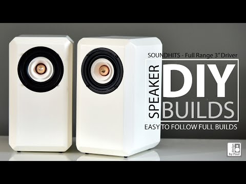 My First Speaker Build DIY MINI Desktop / Bookshelf Speakers . Full range 3" Drivers