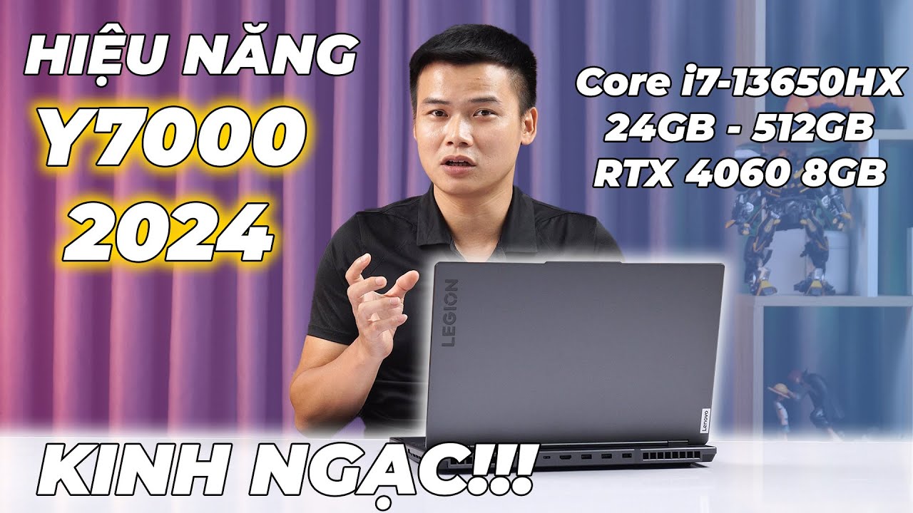 Lenovo Legion Y7000 2024 Core i7-13650HX, 24GB, 512GB, RTX 4060 8GB, 15.6” FHD 144Hz