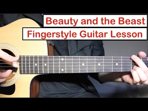 Beauty and the Beast | Fingerstyle Guitar Lesson (Tutorial) How to play Fingerstyle