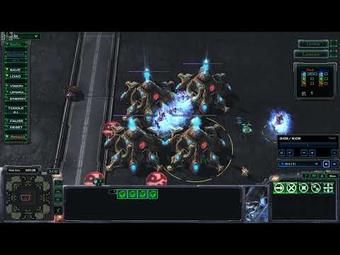 StarCraft II 5.0.11 PTR - big units stack near structures