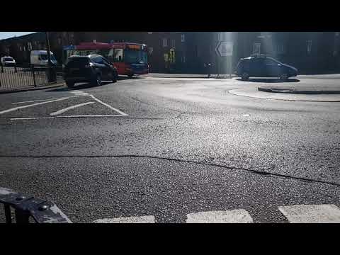 Go North East 5258/NK56 KJN at Coach Lane Roundabout (22/05/19)