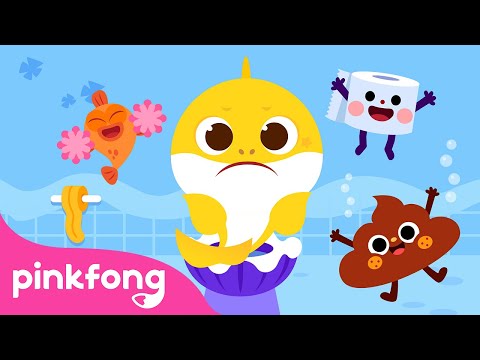 💩На горшок с Акулёнком | Учить с Акулёнком | День Акулёнка | Пинкфонг Песни для Детей