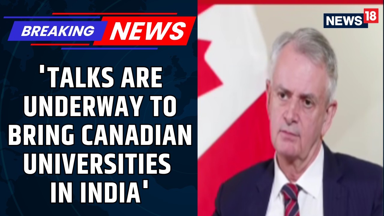 Video thumbnail for Canada Eyes Stronger Trade And Education Partnership With India: Christopher Cooter | News18