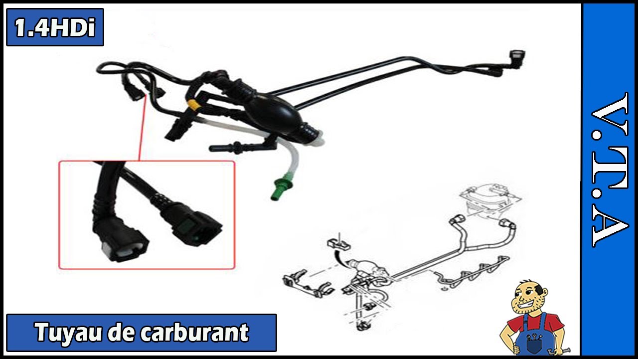 Remplacer le circuit de carburant gasoil 1.4 hdi (C3,206,207...)