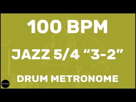 Jazz 5/4 "3-2" | Drum Metronome Loop | 100 BPM